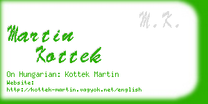 martin kottek business card